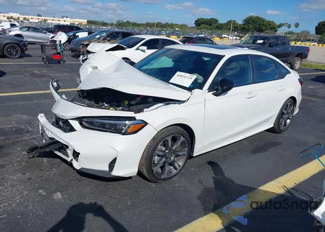 2025 Honda Civic Hybrid Sport/Sport Touring z USA, uszkodzony, nr VIN 2HGFE4F85SH331558